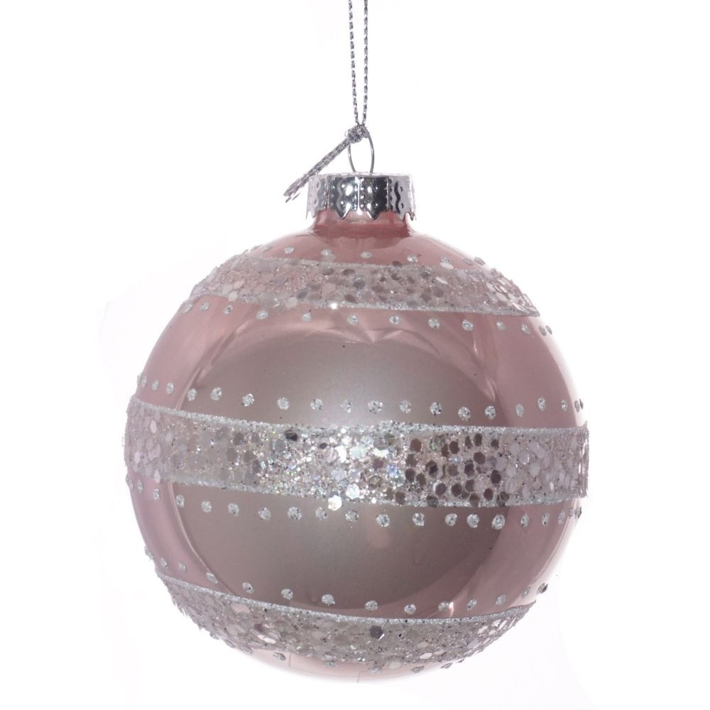 Украшение новогоднее Шар "Кружева", D 8 см, L8 W8 H8 см