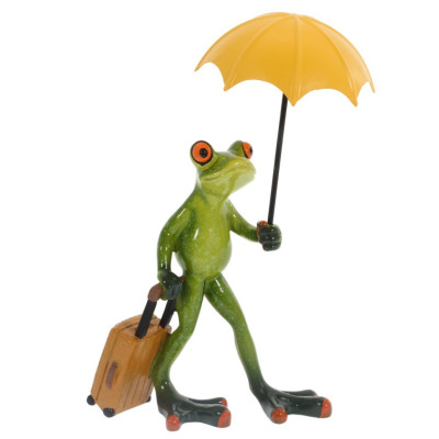 Фигурка декоративная "Лягушка отпускник"