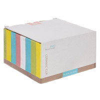 Чайная пара с блюдцем и ложкой 300 мл, L15 W15 H6,5 см, 3 вида