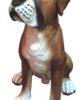 Декоративная садовая фигурка "Щенок боксера с висячими ушами"