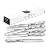 Набор столовых ножей "Герб" посеребренный