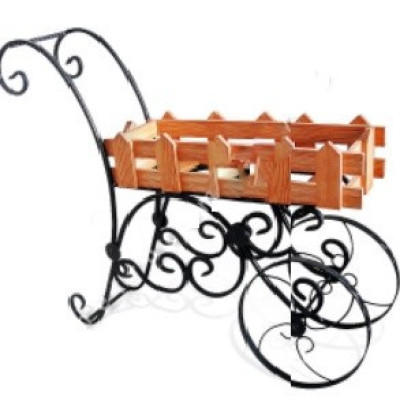 Декоративная садовая тележка "Кантри арт"