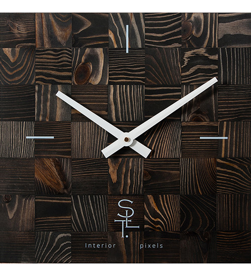 SLT- 21 Часы настенные "CHESS BLACK WOOD"