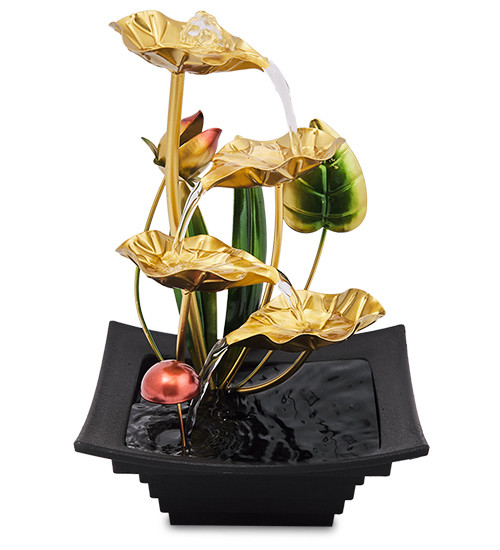 FNT-07 Настольный фонтан "Золотая лилия"