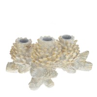 Подсвечник "Шишки", L22 W12,5 H11 см