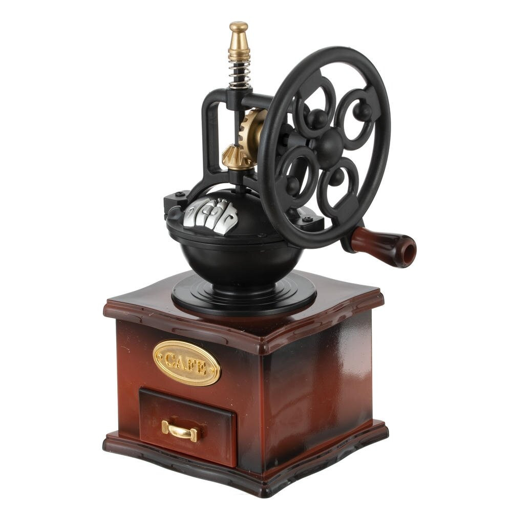 Изделие декоративное "Кофемолка" (музык.), L10,5 W10 H16 см Изделие декоративное "Кофемолка" (музык.), L10,5 W10 H16 см