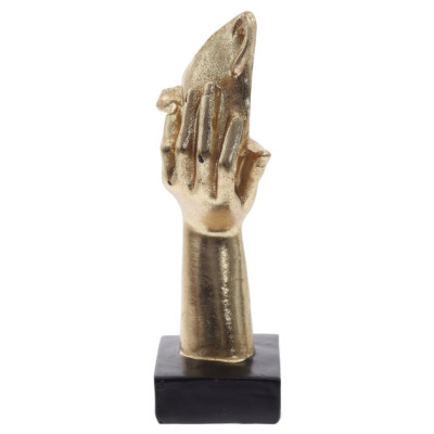 Фигурка декоративная "Задумчивость" золото, L5 W4,5 H16 см