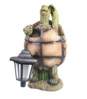 Декоративная садовая фигурка "Черепашка с фонариком"                 