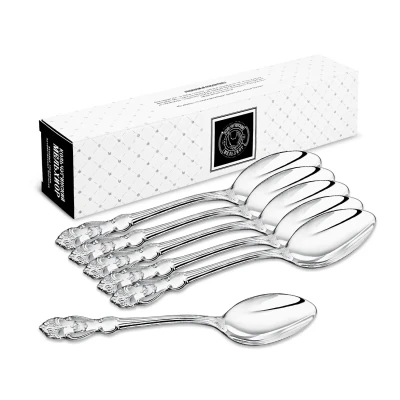 Набор столовых ложек "Герб" посеребренный