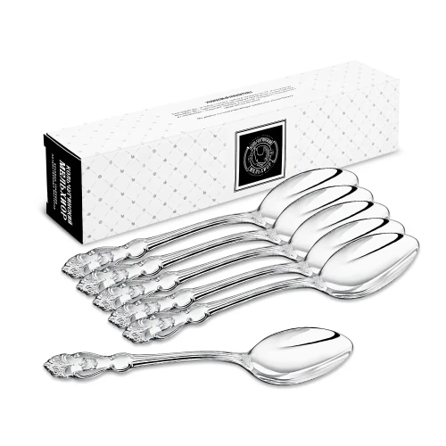 Набор столовых ложек "Герб" посеребренный