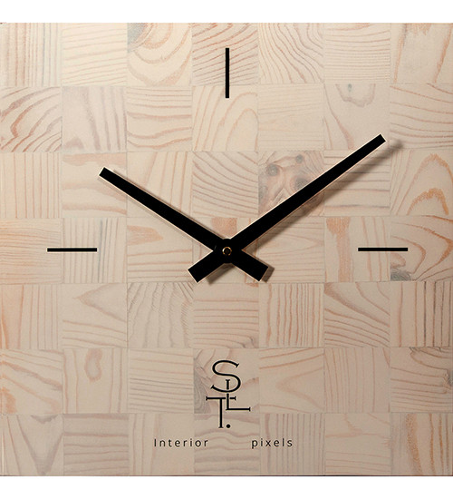 SLT- 22 Часы настенные "CHESS WHITE WOOD"