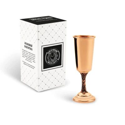 Рюмка "Винoград" медная М1 полированнаяс чернением Рюмка "Винoград" медная М1 полированнаяс чернением