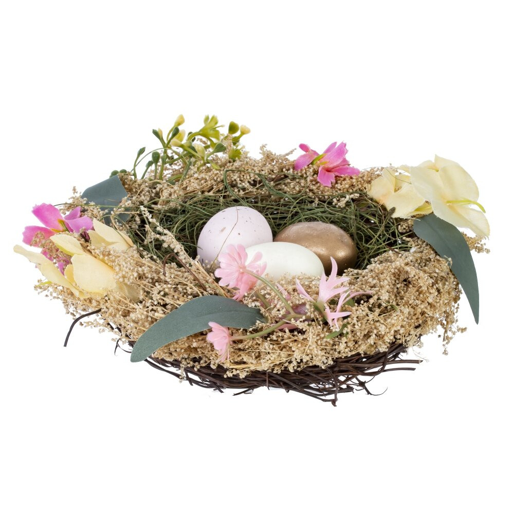Изделие декоративное "Гнездо пасхальное", L16 W16 H5 см