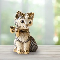 Статуэтка Котенок с лентой