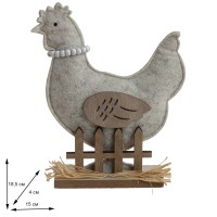 Фигурка декоративная "Курица", L15 W4 H18,5 см