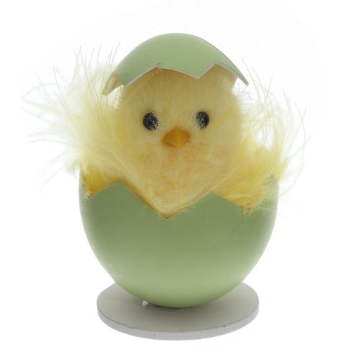 Фигурка декоративная "Цыпленок" (блок 12шт), L5 W5 H7,5 см, 3в.