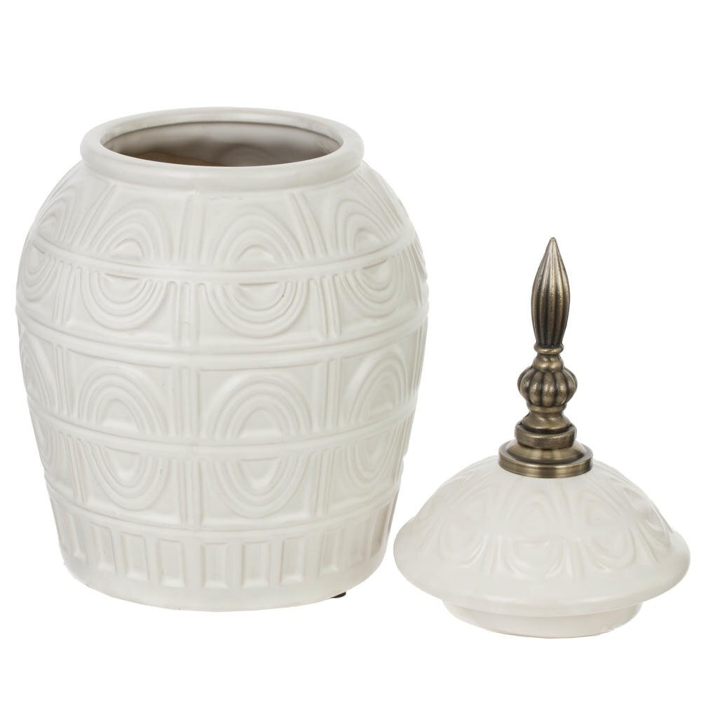 Ваза с крышкой, 1800 мл, L15 W15 H28 см