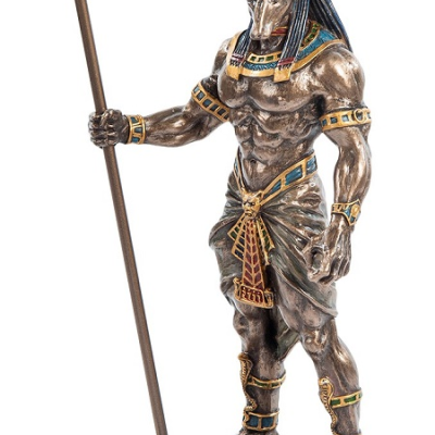 Статуэтка декоративная "Анубис с посохом"