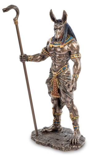 Статуэтка декоративная "Анубис с посохом" Статуэтка декоративная "Анубис с посохом"