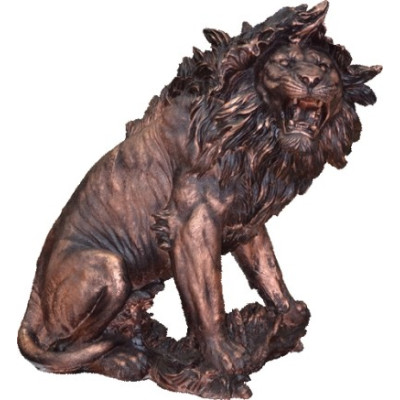 Декоративная скульптура "Взъерошенный лев"         