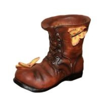 Садовое кашпо "Ботинок с бабочками"          