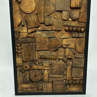 Панно настенное резное, дерево манго, 107×76 см