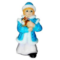 Садовая фигурка "Снегурочка в шубке"         
