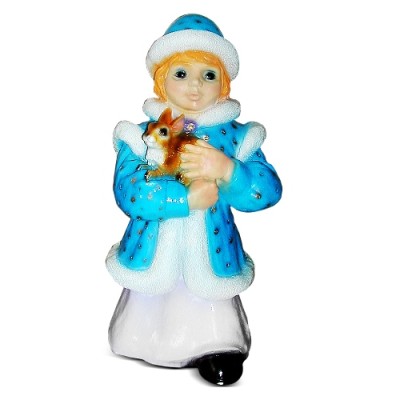Садовая фигурка "Снегурочка в шубке" Садовая фигурка "Снегурочка в шубке"