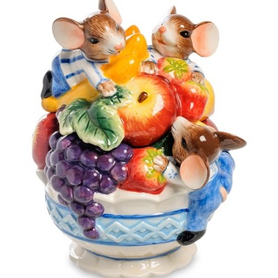 Декоративная шкатулка "Мышки с фруктами"          