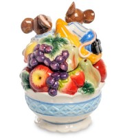 Декоративная шкатулка "Мышки с фруктами"