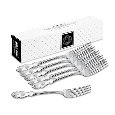 Набор столовых вилок "Герб" посеребренный