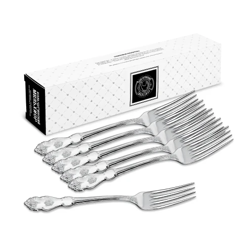 Набор столовых вилок "Герб" посеребренный