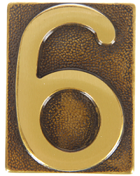 Цифра декоративная "6"
