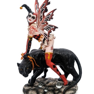 Статуэтка "Клоунесса с пумой"          