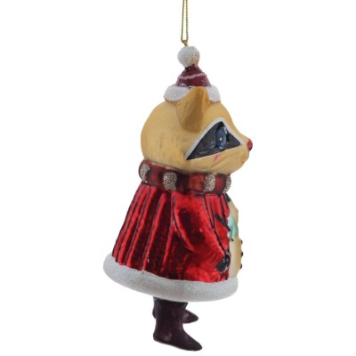 Украшение новогоднее "Енот", L6,5 W6,5 H13,5 см