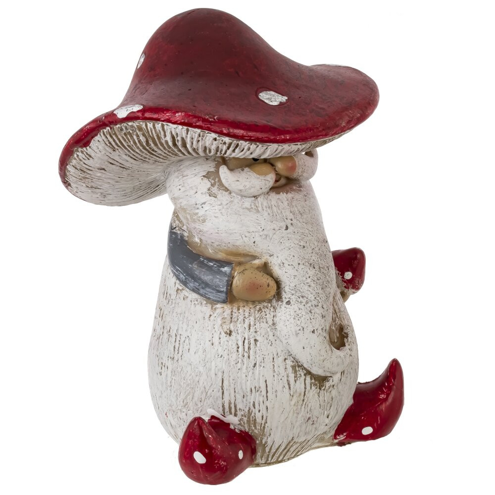 Фигурка декоративная "Гриб", L11 W10 H15 см