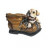 Садовое кашпо "Ботинок с лабрадором"           