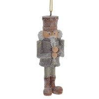 Фигурка декоративная подвесная "Щелкунчик", L4 W3 H10 см, 2в.