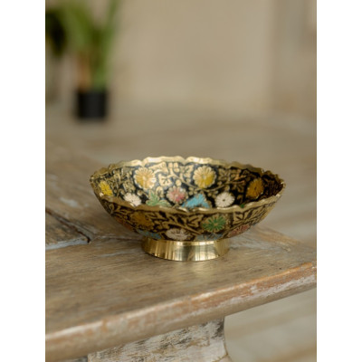 Конфетница латунь резная CHUNIYA JALI h-11 см