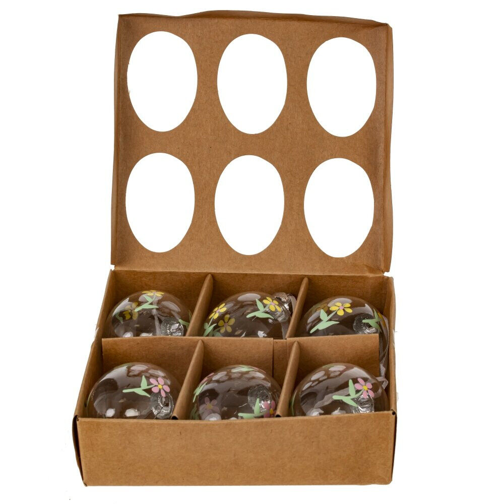 Набор из 6-ти изделий декоративных подвесных "Яйцо" (3,5*6,5), L13,5 W12,5 H3,5 см