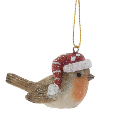 Украшение новогоднее "Птичка", L6,5 W3,5 H4,5 см, 4в.