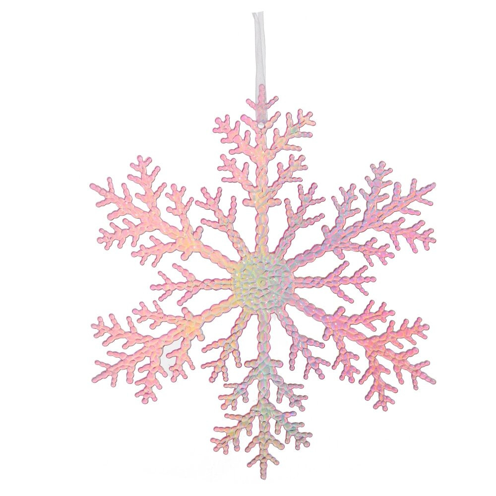 Украшение новогоднее "Снежинка", L21 W0,1 H21 см, 3в.