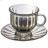 Чашка с блюдцем 100 мл, набор из 6-ти шт, L35,5 W28 H8,5 см