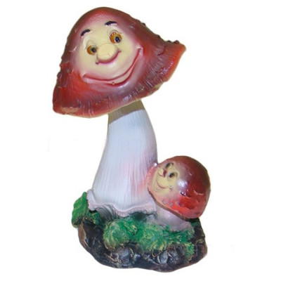 Декоративная садовая фигурка "Гриб и грибочек"