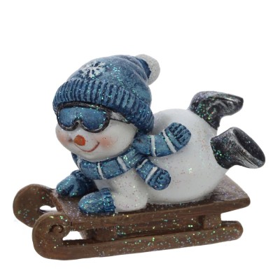Фигурка декоративная "Снеговик", 2в., L9 W5,5 H8,5