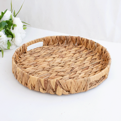 Поднос плетёный круглый "Гиацинт"   