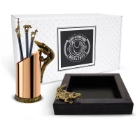 Набор канцелярский "Сафари" медный с чернением 