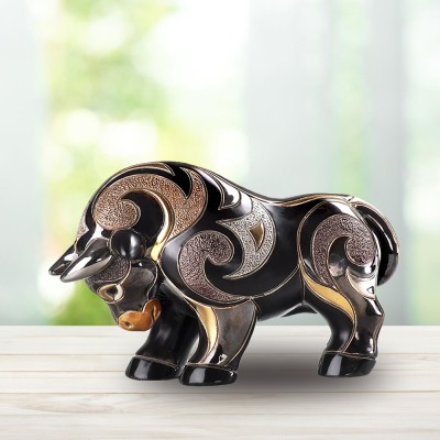Керамическая статуэтка Бык черный Wild Life Collection