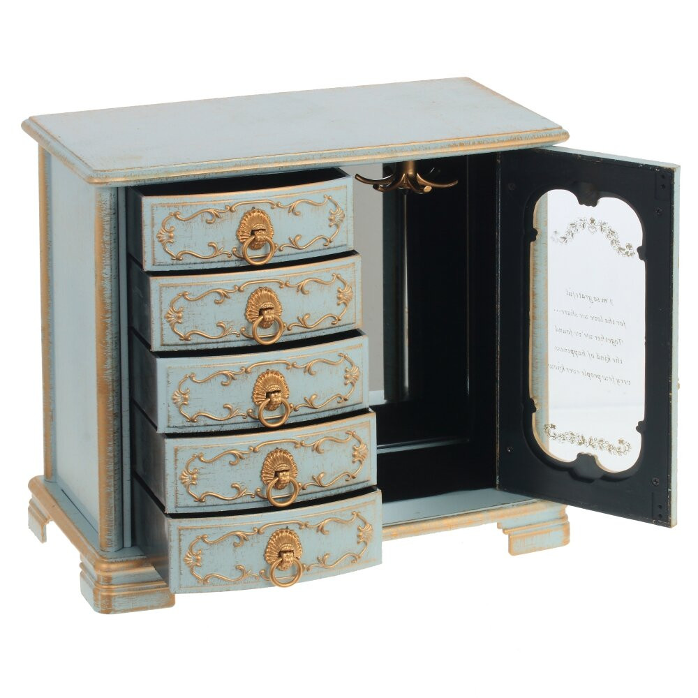 Шкатулка для украшений музыкальная, L21 W12 H19 см