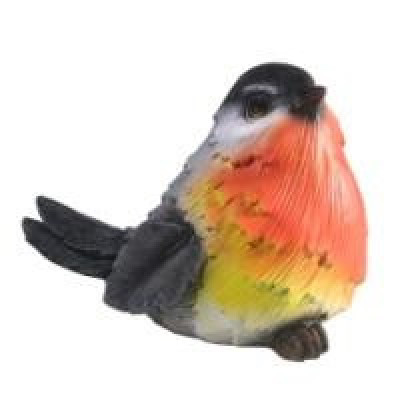 Декоративная садовая фигурка "Птичка с красной грудкой"                  